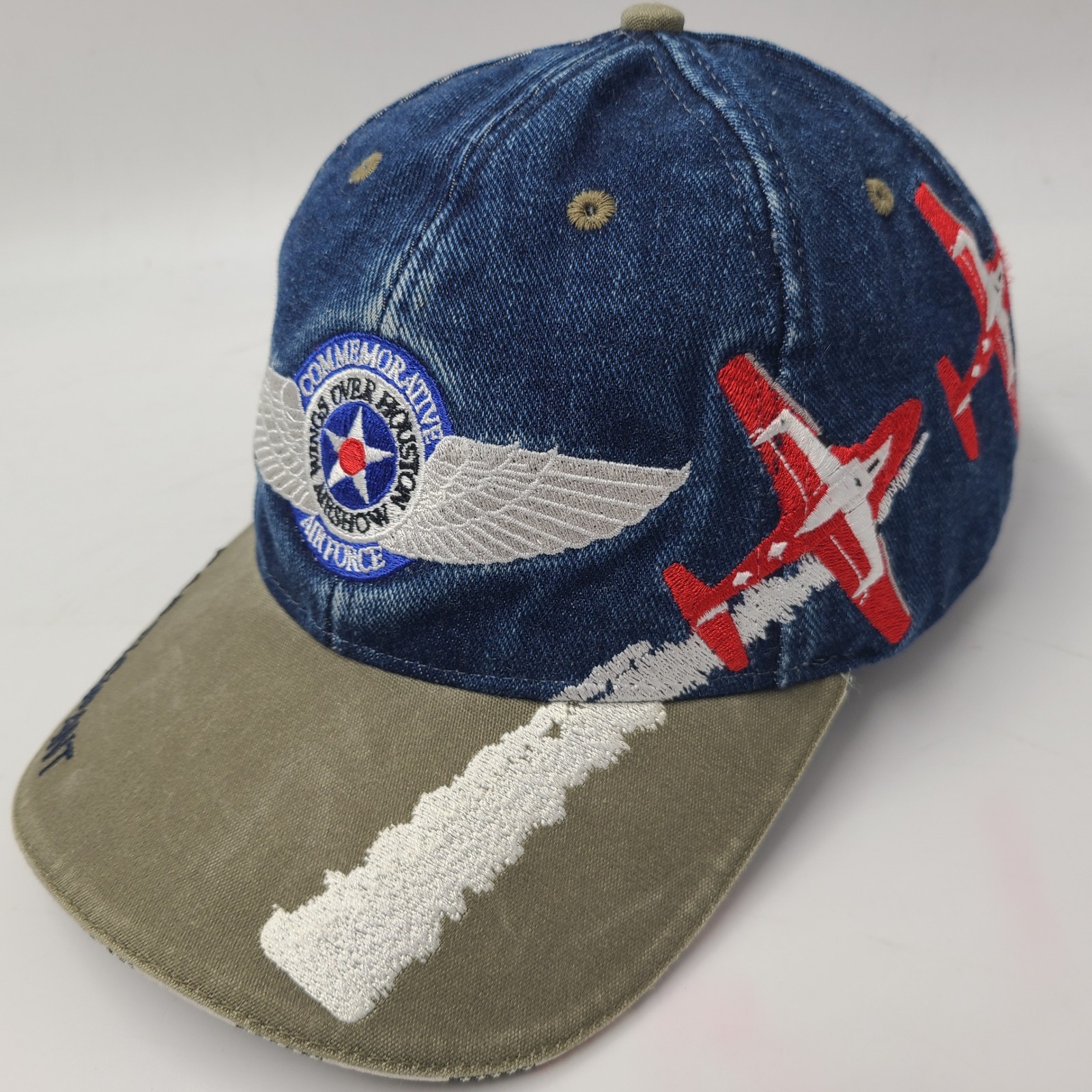 Wings Over Houston Hat Adjustable Blue Denim Airshow B-29 Superfortress Fifi Men